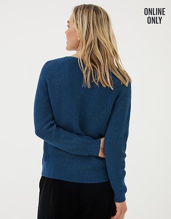 Estelle V Neck Sparkle Sweater